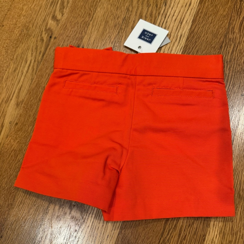 Janie and Jack baby toddler 18-24 mo Vibrant Orange Shorts with Bow Detail NWT - Picture 2 of 6